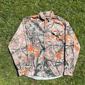 Outfitters Ridge Y2K Fusion 3d Camouflage Button Up Shirt Men’s L Multicolor